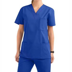 Nuevo Conjunto de Uniforme de Enfermera para Quirófano con Cuello en V, Uniforme de Enfermería Hospitalaria, Uniforme de Trabajo Dental para Mujer, Traje Quirúrgico de Alta Calidad en Tejido de Punto - Product Image 3