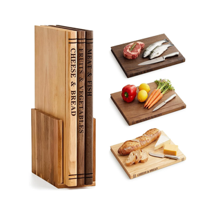 Planches à découper en bois d'acacia naturel en gros, planches à découper personnalisées avec support pour cadeau de pendaison de crémaillère en provenance du Vietnam - Product Image 2