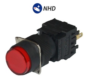 Luz indicadora de piloto LED, luz amarilla, - Product Image 4