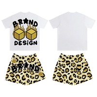 Ensemble 2 pièces personnalisé sérigraphié en gros 2026 – T-shirt et short pour homme – Tenue d'été – Ensemble de jogging – Short en mesh