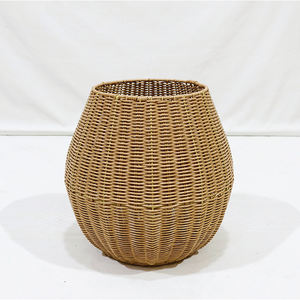 Panier en osier plastique Artex Dong Thap en forme d'ananas avec couvercle, rangement durable en forme de fruit pour la décoration intérieure - Product Image 5