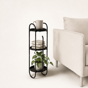 Soporte de Metal de 4 Niveles para Plantas, Exhibidor de Macetas Moderno de Hierro Forjado, Estante Escalonado para Interiores - Product Image 2