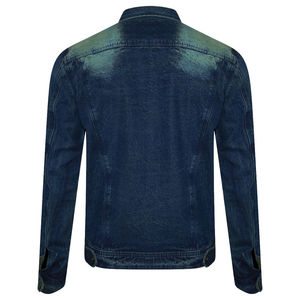 Men Denim Jacket 100% Cotton Zipper Closure Wholesale Low Price Modern Casual Fashion Streetwear Clothing Supplier - Product Image 3