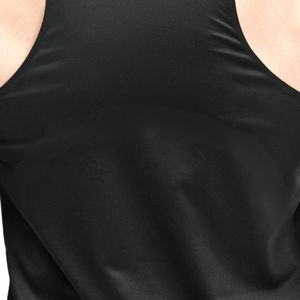 <b>Men's</b> <b>Black</b> Sleeveless Athletic <b>Tank</b> <b>Top</b> Racerback Gym Shirt Muscle Training Vest Lightweight Custom Sportswear Manufacturer - Product Image 5