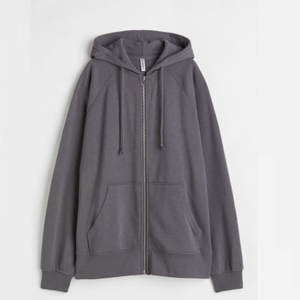 Custom Full-Face Zipper <b>Hoodie</b> Oversized Regular Fit Solid Color Casual Fleece <b>Hoodie</b> with Pockets Autumn Wear - Product Image 5
