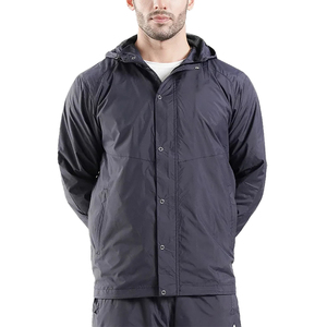 Latest 2025 Winter Hooded Windbreaker <b>Jacket</b> OEM High Quality Waterproof Polyester Quarter-Zip Front Logo Streetwear Print - Product Image 1