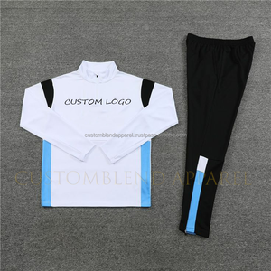 Survêtement d'entraînement de haute qualité avec logo personnalisé, en coton lourd 100%, pour hommes - Ensemble veste et pantalon de sport - Product Image 1