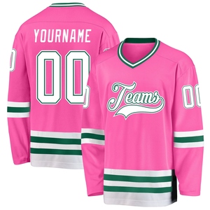 Maillot de hockey blanc, noir et orange personnalisé de qualité supérieure, vente en gros, directement de l'industrie - Product Image 5