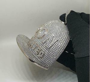 Collar de Hip Hop con Colgante de Diamantes de Oro y Plata de Alta Calidad con Diseño Nuevo, Cadena de Cuerda, Collar de Rapero con Diamantes para Exportación - Product Image 5