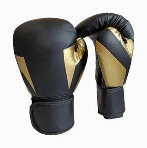 Gants de boxe bleus en PU avec fermeture Velcro, design respirant pour l'entraînement des adultes - Product Image 2