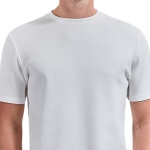 Wholesale Custom Logo Printed Men Round Neck T-shirt <b>White</b> Casual Short Sleeve Cotton <b>Tee</b> Top Fitness Sportswear - Product Image 3