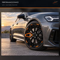 Jantes forgées 6061-T6 à 20 rayons en Y, finition noir brillant, concaves profondes, 18-22 pouces, 5x112 5x120 5x130 pour BMW Audi Mercedes-Benz