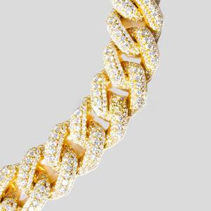 Cadena de Oro de Lujo con Eslabones Cubanos y Diamantes de Moissanita VVS, Joyería Hip Hop para Hombre, Accesorio Premium Unisex - Product Image 2