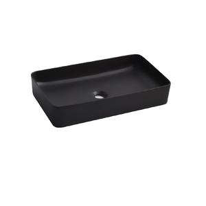 Lavabos à <span class=keywords><strong>main</strong></span> en céramique de mode marbre noir mat <span class=keywords><strong>au</strong></span>-<span class=keywords><strong>dessus</strong></span> du comptoir meuble de toilette toilette <span class=keywords><strong>au</strong></span>-<span class=keywords><strong>dessus</strong></span> du comptoir évier d'art - Product Image 1