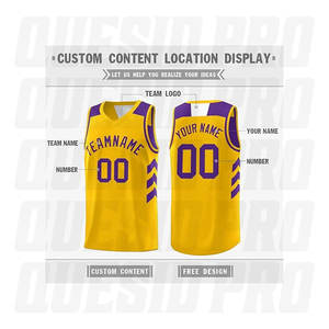 Último Diseño de Camiseta de Baloncesto Sublimada, Uniforme de Baloncesto Personalizado de Los Ángeles, Ropa Deportiva - Product Image 3