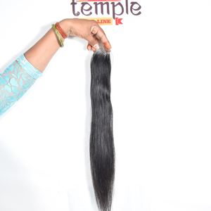 Indian 2*6 Closure machine double weft weaving Processing None Natural Color Black Wholesale Unprocessed <b>Human</b> <b>Hair</b> <b>Extensions</b> - Product Image 1