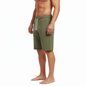 <b>Shorts</b> For Men High Quality Mens Terry Cotton Sweat <b>Shorts</b> Plain Colors Above Knee Casual Custom Logo Blank <b>Shorts</b> Loose Fit - Product Image 3