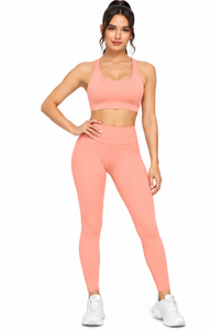 Ensemble de yoga personnalisé pour femme : Leggings taille haute et brassière de sport respirants, séchage rapide, extensibles – Idéal pour la gym, le Pilates et l'entraînement (Lot de 2) - Product Image 4