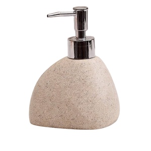 Dispensador de jabón de primera calidad, juego de dispensador de jabón de mármol Natural decorativo, dispensador de Gel, bomba a prueba de herrumbre, Ideal para baño, cocina - Product Image 1