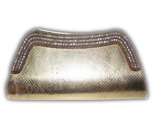Golden Beaded <b>Clutch</b> Bag With Pearl Decoration Evening Party Handbag - Product Image 3