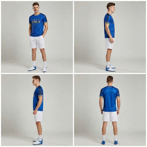 Ensemble maillot et short de football pour hommes Italie – Tenue de sport professionnelle - Product Image 6
