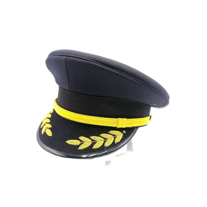 Captain Hat Navy Stain <b>Yacht</b> Boat Sailor Sea Marine Sports Travel Outdoor 100% Cotton Unisex Customizable Emblem Airplane Laurel - Product Image 5