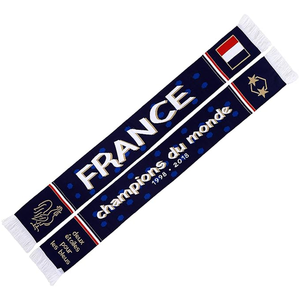 Bufanda de la Selección Nacional de Francia, Diseño Deportivo Tejido Largo con Estrellas y Texto para Aficionados al Fútbol, para Usar en Todas las Temporadas - Product Image 5