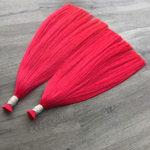 Cheveux en vrac couleur rose humain vietnamien couleur naturelle prix usine extensions de cheveux os cheveux raides - Product Image 3