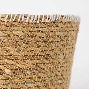Eco-friendly Traditional Multifunction Seagrass Basket, Natural Round Seagrass Basket Handwoven Kitchen <b>Storage</b> From Vietnam - Product Image 6