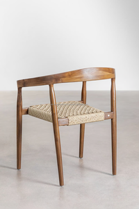 Chaises de salle à manger en bois de teck au design moderne et contemporain pour événements, banquets de jardin en plein air, villas, hôtels, entrepôts - Product Image 3