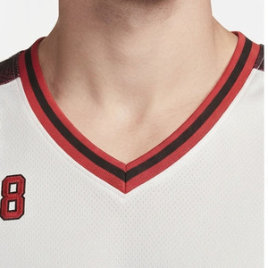 Camiseta de Baloncesto de Malla para Hombre con Cuello en V, Número de Equipo Personalizado, Chaleco de Baloncesto de Malla Sublimada de Primera Calidad - Product Image 4
