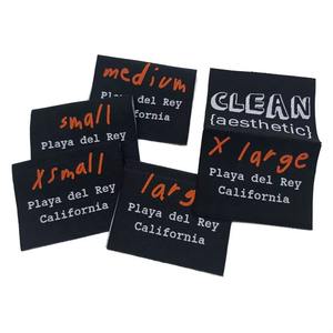 Etiquetas de Ropa Personalizadas de Alta Calidad, Etiquetas Tejidas con Logotipo de Marca, Impresas, para Coser en el Cuello, de Algodón, Poliéster y Seda, con Indicación de Talla - Product Image 4