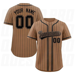 Maillots de baseball personnalisés en gros, uniformes de baseball unis de haute qualité, maillots de baseball noirs pour adultes, maillots de baseball rétro pour équipes, chemises personnalisées - Product Image 6