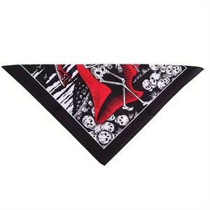 Premium Quality Fashionable Colorful Print Soft 100% Cotton <b>Bandanas</b> Multifunction square Bandana - Product Image 3