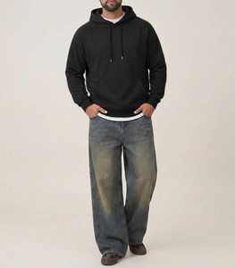 New Arrival Mens Regular Fit Winter Hooded Sweatshirt Long Sleeve Warm Eco-Friendly Pullover <b>Hoodie</b> Casual Fashion Factory - Product Image 2