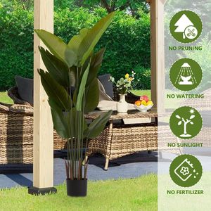 Planta Artificial de 1.57 m de Altura, Tipo Palmera Tropical, para Decoración de Interiores y Exteriores, Hogar, Oficina y Jardín - Product Image 5