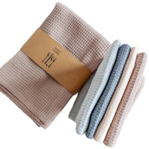 Serviette de cuisine en coton brodée artisanale - Accessoire de décoration de cuisine esthétique moderne pour sécher la vaisselle et embellir les comptoirs - Product Image 2