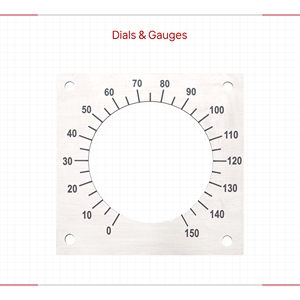 Circular Industrial Dials and Gauges in Acrylic SS and Gravoply for <b>Precision</b> Equipment Custom Engraved <b>Scale</b> Plate 0 150 - Product Image 1