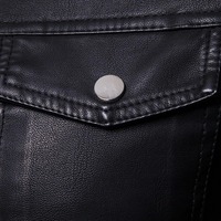 Nouvelle Veste en Cuir Homme Automne-Hiver Coupe Slim à Revers, Style Utilitaire, Doublure Sherpa Respirante avec Bordure en Fourrure, Veste Tendance