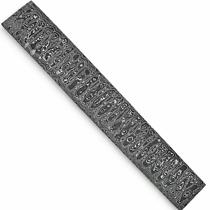 Barre de acier Damas artisanale, motif échelle, pour la fabrication de couteaux |   Lame forgée sur mesure - Product Image 3