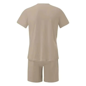 Conjunto de Verano para Hombre, Informal, Transpirable, Camiseta de Manga Corta y Pantalones Cortos, Conjunto de Dos Piezas, Ropa Masculina, Estilo Urbano - Product Image 4