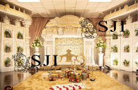 Mandap en fibre Swaran Rajwada pour mariage, décoration durable