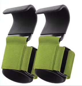 Soportes de Muñeca Profesionales para Levantamiento de Pesas con Agarre de Gancho, con Protector de Palma Ajustable de Neopreno para Entrenamiento de Fuerza y Fitness - Product Image 4