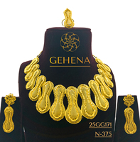 5 GRAMME PLAQUÉ OR 24K COURT LONG BEAU COLLIER ENSEMBLE BOUCLE D'OREILLE ANNEAU FEMMES DESIGNER tour de cou tendance nouveau grand personnalisé sexy élégant
