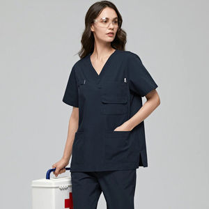 Traje Quirúrgico Flexible para Mujer, Tejido, Ofrece Comodidad Suave y Transpirable, Costuras Duraderas, Movimiento Suave, Rendimiento Confiable - Product Image 1