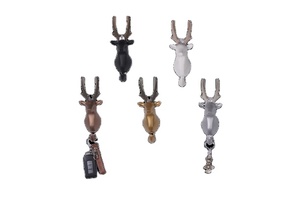 Décoration murale en métal motif cerf, art suspendu - Product Image 4