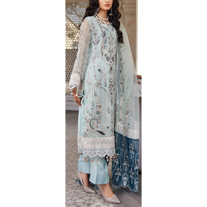 Women <b>Party</b> <b>Dress</b> Fashionable Neck Floor Length Evening Gown <b>For</b> Stylish Detail <b>Long</b> Sleeve <b>Dress</b> - Product Image 6