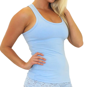 Débardeurs de sport pour femmes avec soutien-gorge intégré, dos nageur, pour yoga et course à pied - Product Image 3