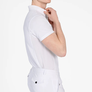 Short Sleeve Affordable Price Equestrian Clothing <b>Base</b> <b>Layers</b> For <b>Men</b> Machine Stitched <b>Men's</b> Wear Horse Riding Show Shirts - Product Image 3