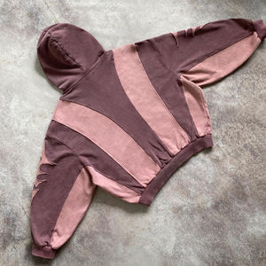 Sudadera con Capucha Personalizada de Alta Calidad, Estilo Urbano, con Parches de Estrellas Desgastadas, para Hombre y Mujer, Diseño Gráfico Punk Hip Hop - Product Image 3